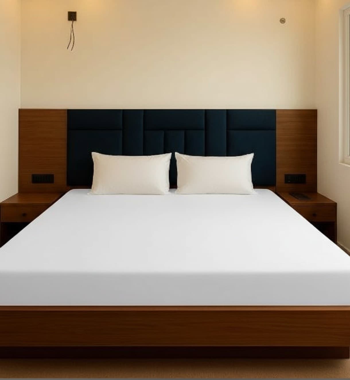 Luxury hotel room at Krishna Hotel